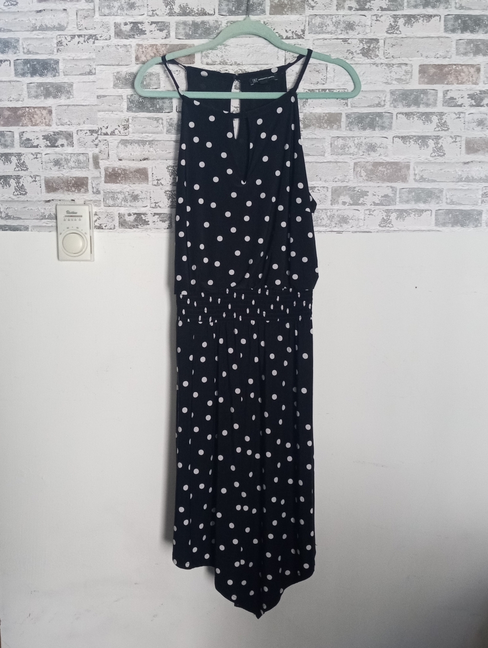 Inc International Concepts Black Polka Dot Midi Dress
